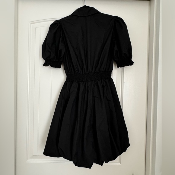 NWT River Island Black Puff Sleeve Mini Shirt Dress Size US 4 (UK 8) - Picture 10 of 10